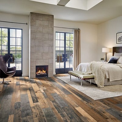 Hardwood Floor Samples 11 bedroom with fireplace