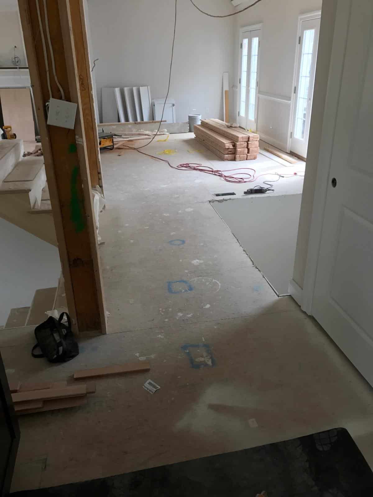 Gallery 2 In construction of beige hardwood flooring